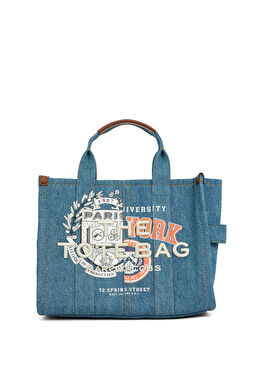 x The APC Mavi Kadın Denim Çanta