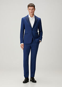 Mavi Yün Takım Elbise