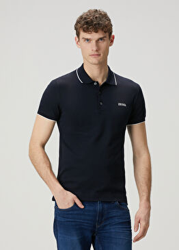 Lacivert Polo Yaka T-shirt