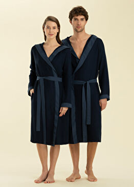 Carra Marin Mavi Unisex Bornoz 