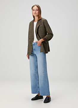 Elisabeth Mavi Wide Leg Jean Pantolon