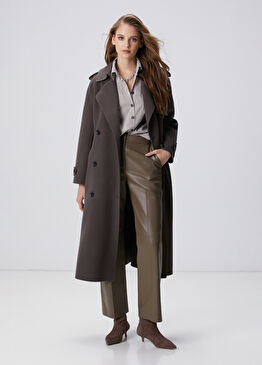 Limited Antrasit Yün Pardösü