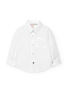 Beyaz Erkek Çocuk Gömlek