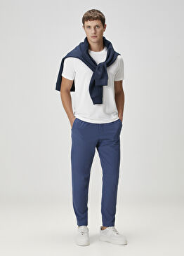 Slim Fit Mavi Pantolon