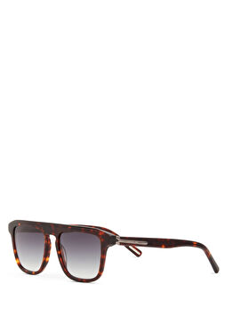 CR 80036 C2 Dikdörtgen Havana Asetat Erkek Güneş Gözlüğü