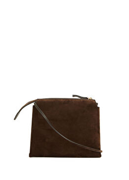 Nu Mini Kahverengi Kadın Deri Çanta