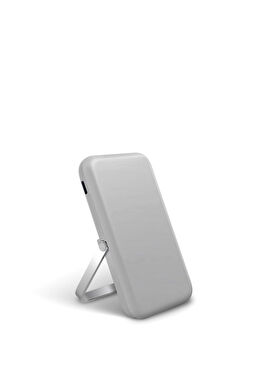 Hoveo Açık Gri 5.000mAh Manyetik Standlı Powerbank