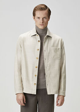 Bej Yün Dış Gömlek