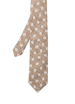Bej İpek Kravat