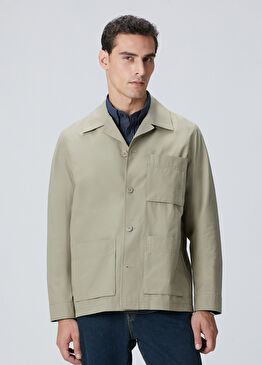 Haki Beli Lastikli Dış Gömlek