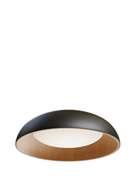 Roof Siyah Metal Ova Plafonyer 