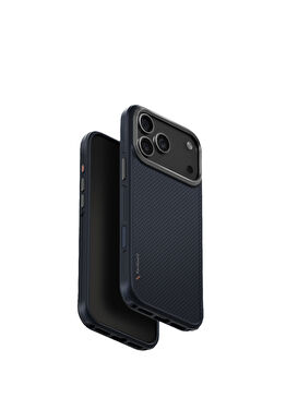 Keva Max iPhone 17 Pro Max Mavi Karbon MagSafe Uyumlu Telefon Kılıfı