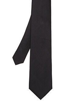 Siyah Desenli İpek Kravat