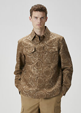 Taba Barok Desenli Dış Gömlek