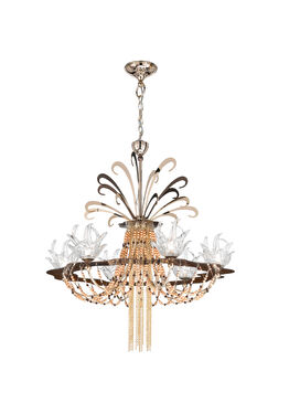 Exotic Kristal Taşlı İncili Avize