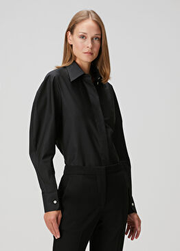 Cocoon Siyah Poplin Gömlek