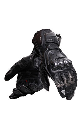 Fiero Metal Black Ant Deri Erkek Motosiklet Eldiveni