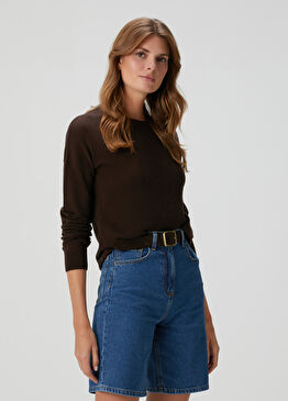 Cici Kahverengi Yün Triko