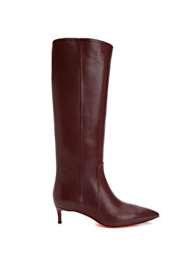 Sibilla Bordo Kadın Deri Çizme