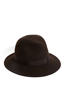 Kahverengi Kadın Yün Şapka