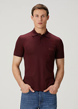 Bordo Polo Yaka T-shirt