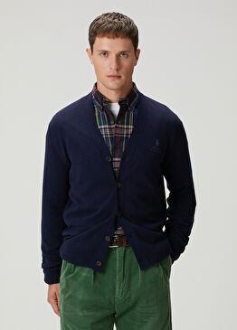 Koyu Mavi Yün Hırka