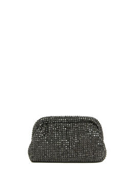 Siyah Taşlı Kadın Clutch