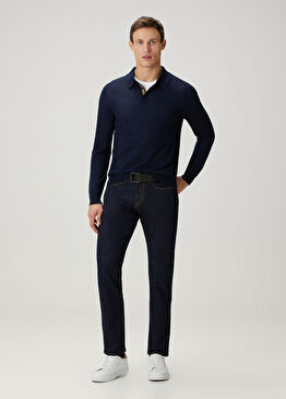 Lacivert Jean Pantolon