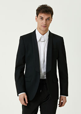 Martini Siyah Yün Smokin Ceketi