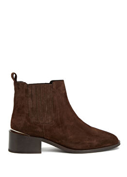 Kahverengi Kadın Deri Bot