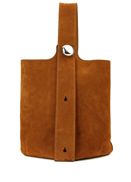 Medium Pebble Bej Kadın Deri Çanta