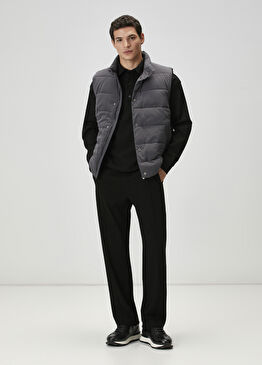 Siyah Beli Kordonlu Eşofman Altı