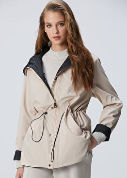 Siyah Çift Taraflı Mont