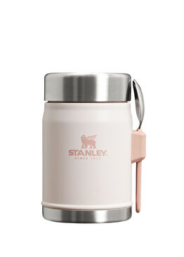 Classic Legendary Açık Pembe Çelik Kaşıklı Yemek Termosu 0,4 Lt