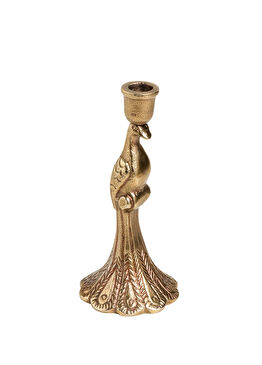 Lotus Antik Pirinç Alüminyum Şamdan