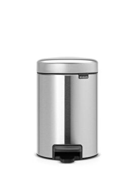 Newicon Gri Çelik Pedallı Banyo Çöp Kovası 3 Lt