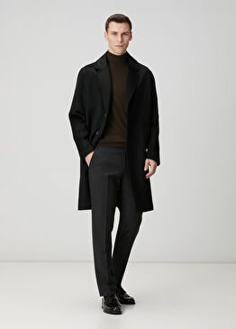 Siyah Limited Yün Palto