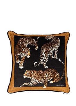 Leopar Desenli 45x45 cm Dekoratif Yastık