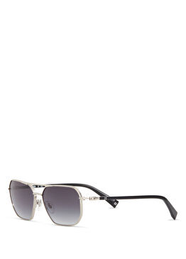 HM 1694 C3 Gümüş Siyah Metal Erkek Güneş Gözlüğü