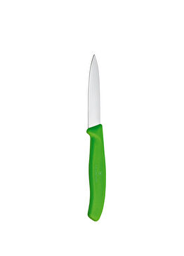Paslanmaz Çelik Düz Ağızlı Yeşil Soyma Bıçağı 8 cm 