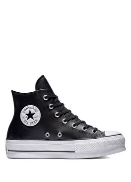 Chuck Taylor All Star Lift Siyah Deri Kadın Platform Sneaker