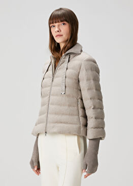 Açık Bej Puff Mont