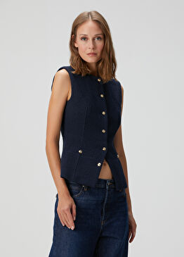 Londine Lacivert Bluz