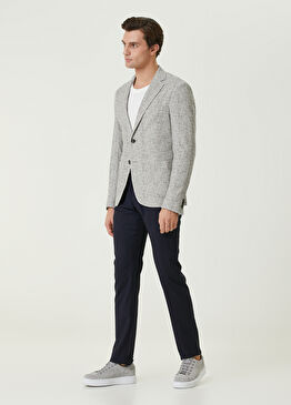 Lacivert Yün Pantolon