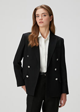 Siyah Yün Blazer