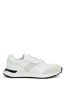 Beyaz Erkek Deri Sneaker