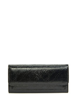 Siyah Desenli Kadın Cüzdan