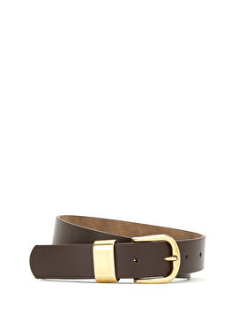 Kahverengi Kadın Deri Kemer