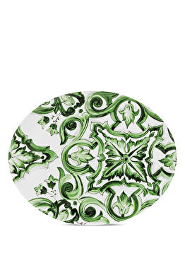 Baskılı Porselen Servis Tabağı