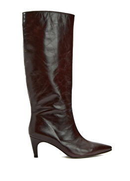 Kahverengi Kadın Deri Çizme